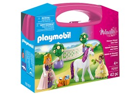 Bilde av Playmobil Princess - Prinsessa med enhörning i bärväska