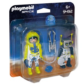 Bilde av Playmobil Space - Dubbelpaket med astronaut och robot 9492