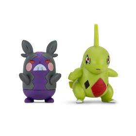 Bilde av Pokemon Battlefigurer 2-pack (Larvitar & Hangry Morpeko)
