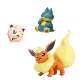 Bilde av Pokémon battle figure 3-pack (Jigglypuff 5cm, Munchlax 5cm, Flareon 8cm)