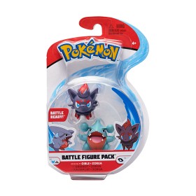 Bilde av Pokémon Battlefigur 2-Pack (Gible & Zorua)