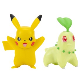 Bilde av Pokémon Kampfigurer 2-pakning (Chikorita & Pikachu)