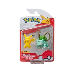 Bilde av Pokémon Kampfigurer 2-pakning (Pikachu & Bulbasaur)