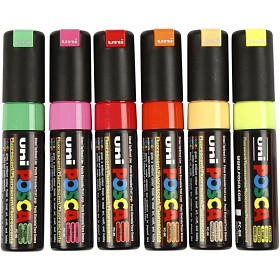 Bilde av Posca Marker PC-8K 6 stk (blandede farger)