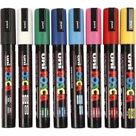 Bilde av Posca Marker PC-5M 8 stk (Mixade farger)