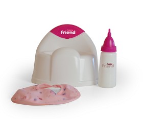 Bilde av Happy Friend - Potta, nappflaska och haklapp till docka