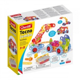 Bilde av Quercetti Tecno Jumbo Toolbox 90 stk (verktøysboks)