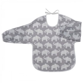 Bilde av Rätt Start Haklapp med Ärm (Grå Elefant)