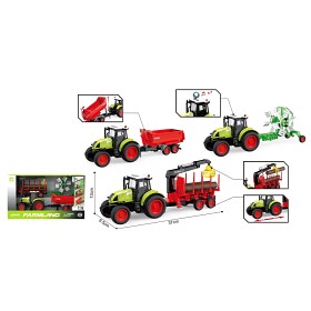 Bilde av Rapid Speed – Traktor med henger & 2 maskiner 1:20
