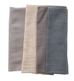 Bilde av Rätt Start Muslin Tax 4-pack Eco (Blue/Grey)