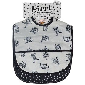Bilde av Rätt Start Pippi Långstrump Cirkus Haklappar 2-pack