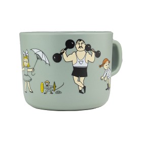 Bilde av Rätt Start Pippi Långstrump Cirkus Mugg med handtag (Grön)