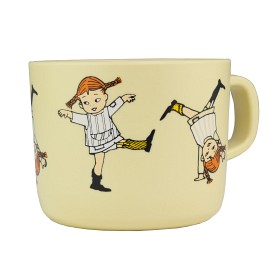 Bilde av Rätt Start Pippi Långstrump Cirkus Mugg med handtag (Gul)