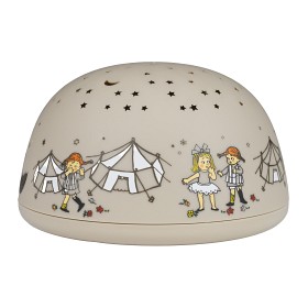 Bilde av Rätt Start Pippi Långstrump Cirkus Nattlampe med stjernehimmel og musikk (Beige)