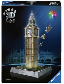 Bilde av Ravensburger 3D puslespill Iconic Big Ben with Light 216-bitar