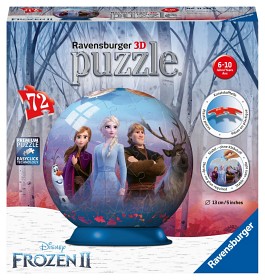 Bilde av Ravensburger - 3D Pusselboll Disney Frozen 2 72-bitar