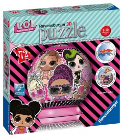 Bilde av Ravensburger - 3D Pusselboll LOL 72-bitar