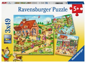 Bilde av Ravensburger Puslespill Dyreferie  (3x49 biter)