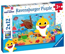 Bilde av Ravensburger Baby Shark Pussel 2x12-bitar