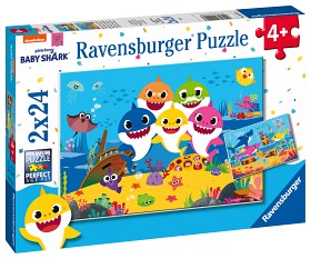 Bilde av Ravensburger Baby Shark Pussel 2x24-bitar