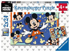 Bilde av Ravensburger Disney Mikke Mus-puslespill Start filmen (2x24-bit)