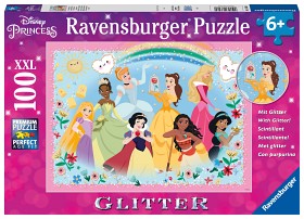 Bilde av Ravensburger Disney Princess Puslespill Sterk, vakker og modig (100-bit)