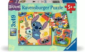 Bilde av Ravensburger Disney Stitch Aloha Puslespel 3x49-brikker