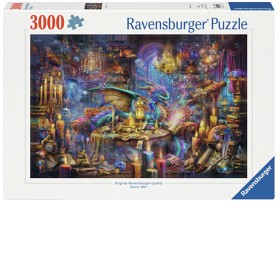 Bilde av Ravensburger Dragon’s Library Pussel 3000-brikker