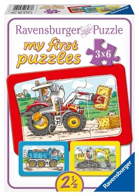 Bilde av Ravensburger - Excav.,Tract.and Dump Tr. 3x6-bitar