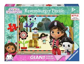 Bilde av Ravensburger Gabby's Dollhouse Stort gulvpuslespill (24-brikker)