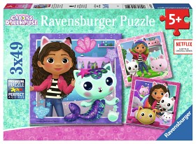 Bilde av Ravensburger Gabby's Dollhouse Puslespill (3x49-brikker)