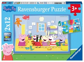 Bilde av Ravensburger Greta Gris Puslespill Greta Gris eventyr (2x12-biter) 