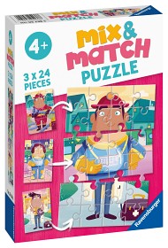 Bilde av Ravensburger Mix Match Professions Pussel 3x24-bitar
