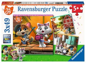 Bilde av Ravensburger Pussel 44 Cats 3x49-bitar