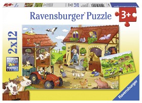 Bilde av Ravensburger - Pussel Arbetet på farmen 2x12-bitar