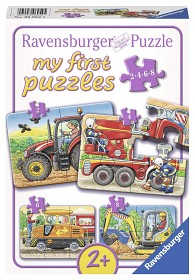 Bilde av Ravensburger - Pussel Arbetsfordon 2/4/6/8-bitar