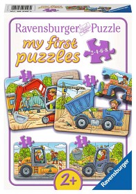 Bilde av Ravensburger Pussel Arbetsfordon 2/4/6/8-bitar