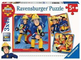Bilde av Ravensburger Pussel Brandman Sam räddar! 3x49-bitar