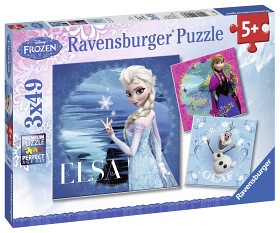 Bilde av Ravensburger - Pussel Disney Frozen - Elsa, Anna & Olaf 3x49-bitar