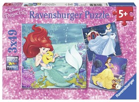 Bilde av Ravensburger Pussel Disney Princess Äventyr 3x49-bitar
