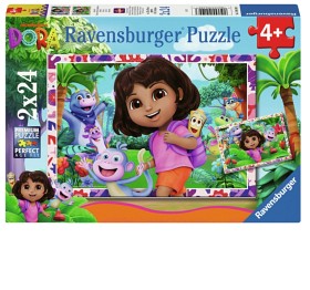 Bilde av Ravensburger Dora the Explorer puslespill 2x24-brikker