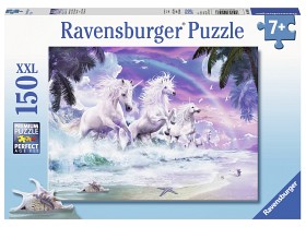 Bilde av Ravensburger Pussel Enhörningar på stranden 150-bitar