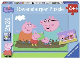 Bilde av Ravensburger - Pussel Greta Gris Familj 2x24-bitar