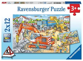 Bilde av Ravensburger - Pussel - Kaos på byggarbetsplatsen 2x12-bitar