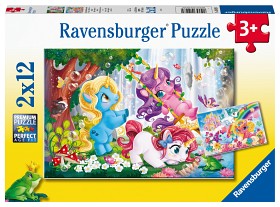 Bilde av Ravensburger Pussel Magiska enhörningar 2x12-bitar