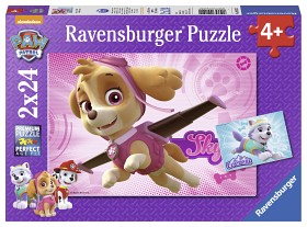 Bilde av Ravensburger Puslespill Paw Patrol Skye & Everest 2x24-bitar