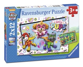 Bilde av Ravensburger Pussel Paw Patrol Supervalparna 2x12-bitar