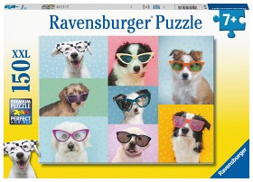 Bilde av Ravensburger Puslespill Morsomme hunder (150-bit) 