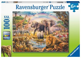 Bilde av Ravensburger  Puslespill Savannah (100-bit)