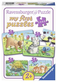 Bilde av Ravensburger - Pussel Söta Husdjur 2/4/6/8-bitar